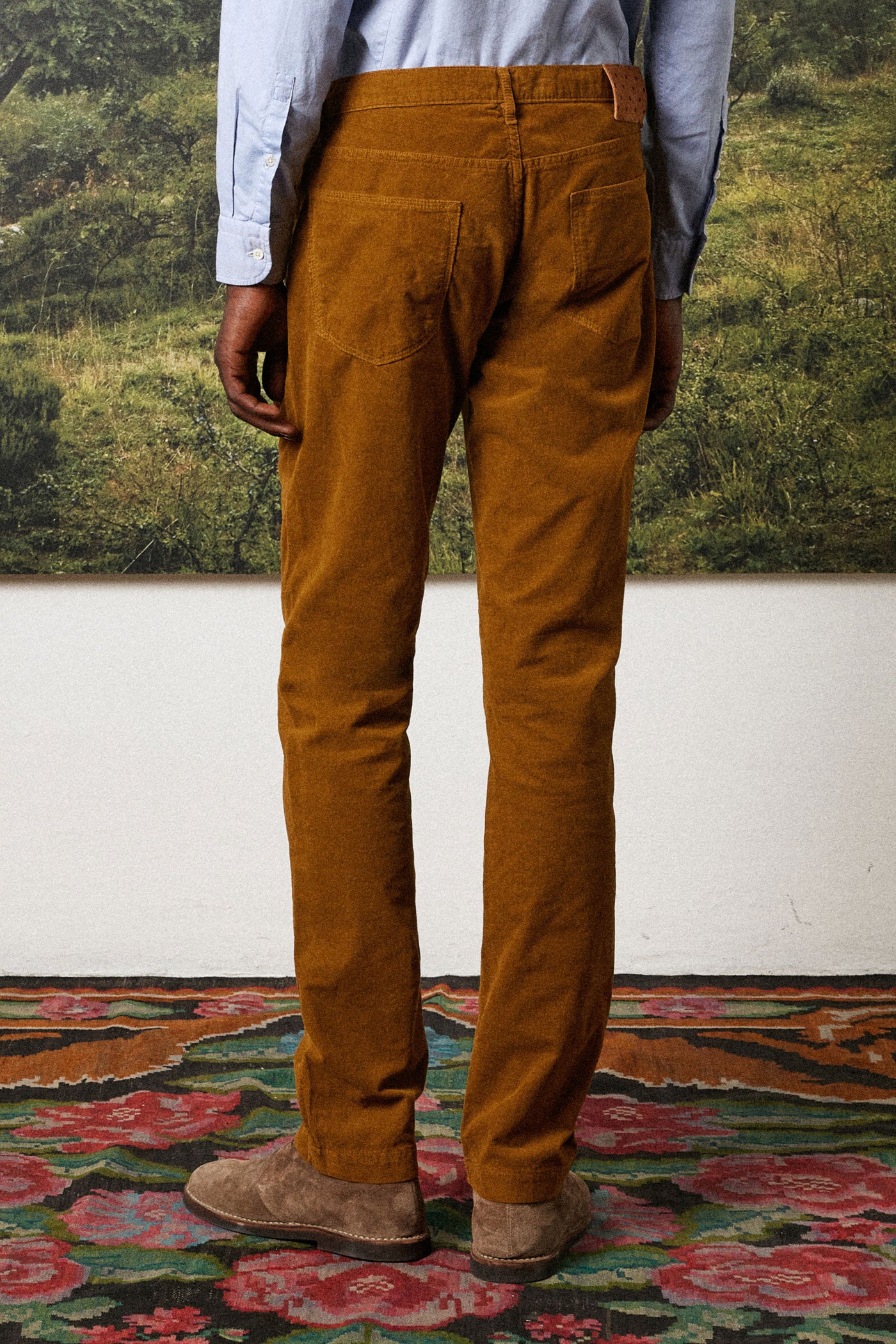 ALUNGA Alba - five-pocket trousers Corduroy – Massimo - clay