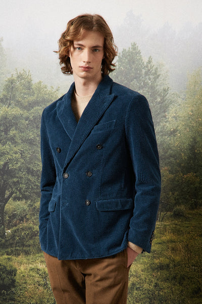 MONSTER - Double-breasted corduroy jacket - guado – Massimo Alba