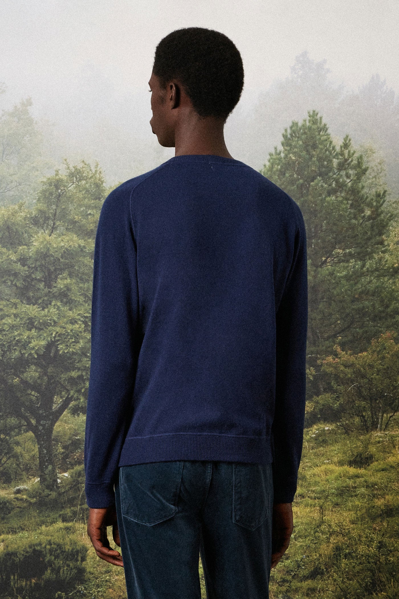 SPORT - Cashmere sweater - blue marine – Massimo Alba