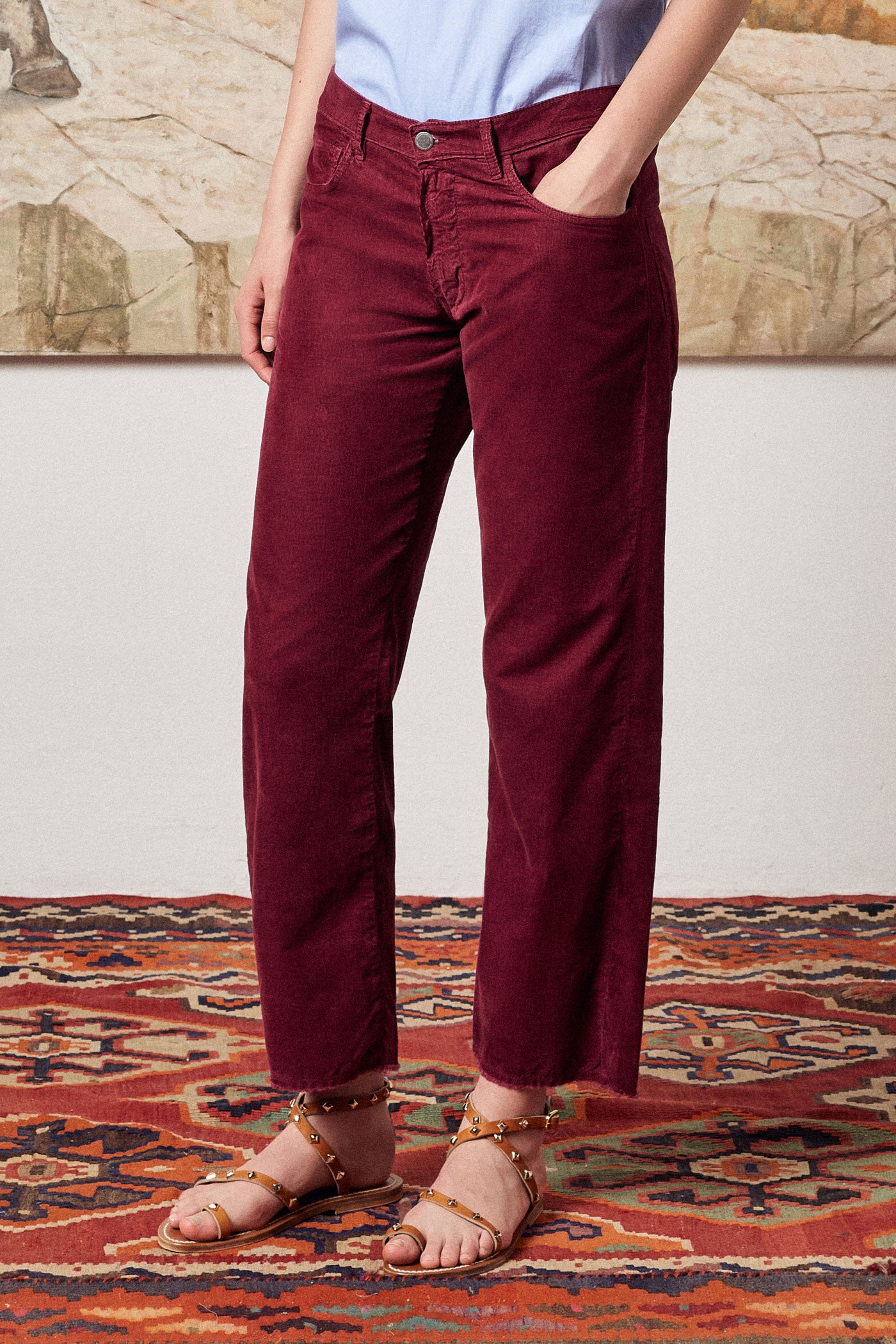 nico and … Oversized Burgundy Corduroy Trousers, Women's Fashion, Bottoms,  Other Bottoms on Carousell