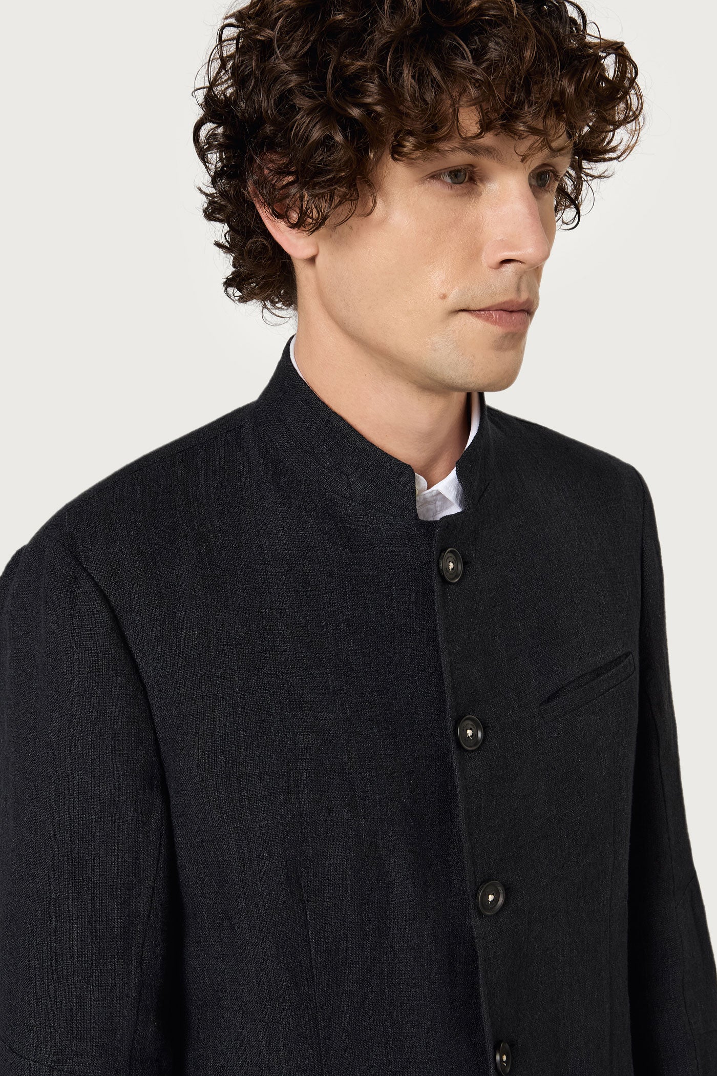 GSTAAD - Linen jacket - dark blu